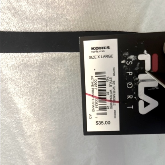 Fila Sport Short Sleeve Women’s Sweatshirt Size XL - Picture 11 of 11